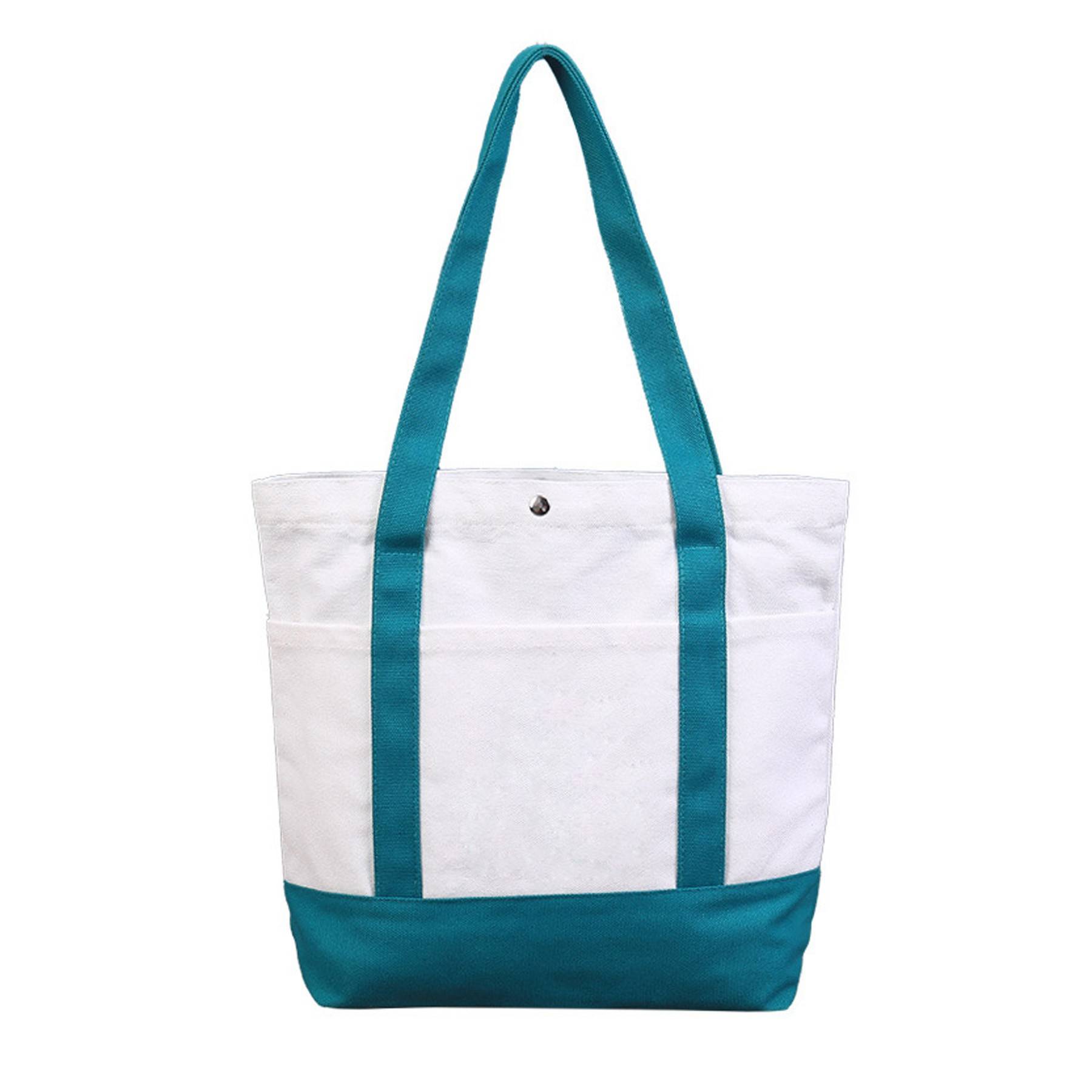 Two-Tone Accent Gusseted Tote Bag, custom tote bag with logo imprint 2