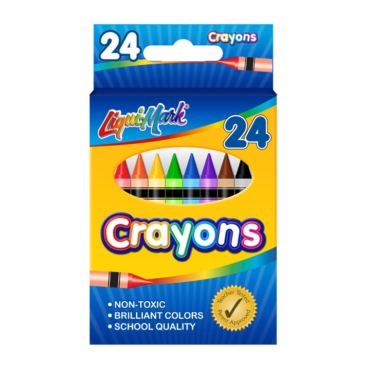 24 Pack Crayons - Assorted Colors