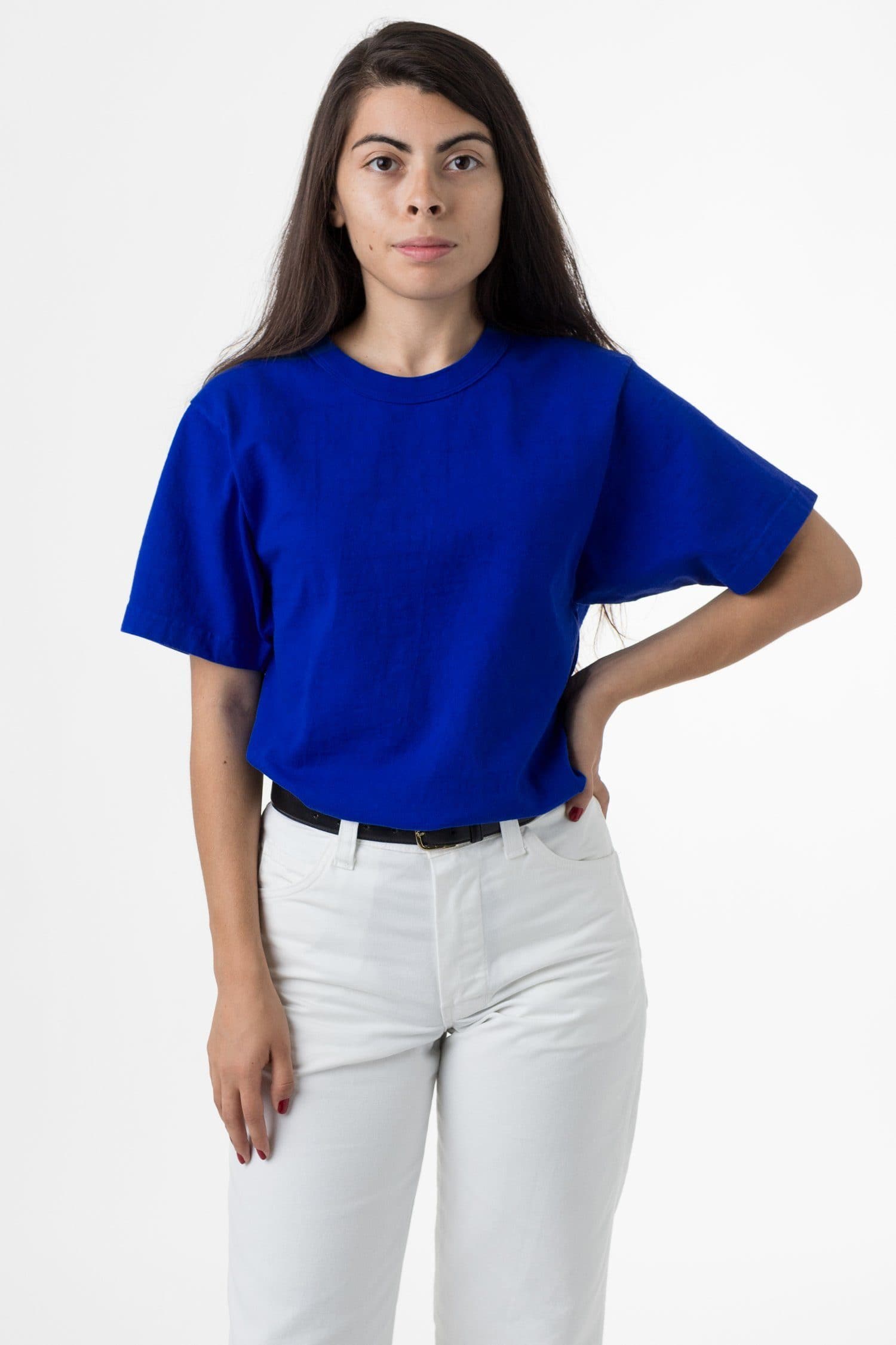 8.5 OZ HEAVY JERSEY GARMENT DYE T-SHIRT W BINDING 21