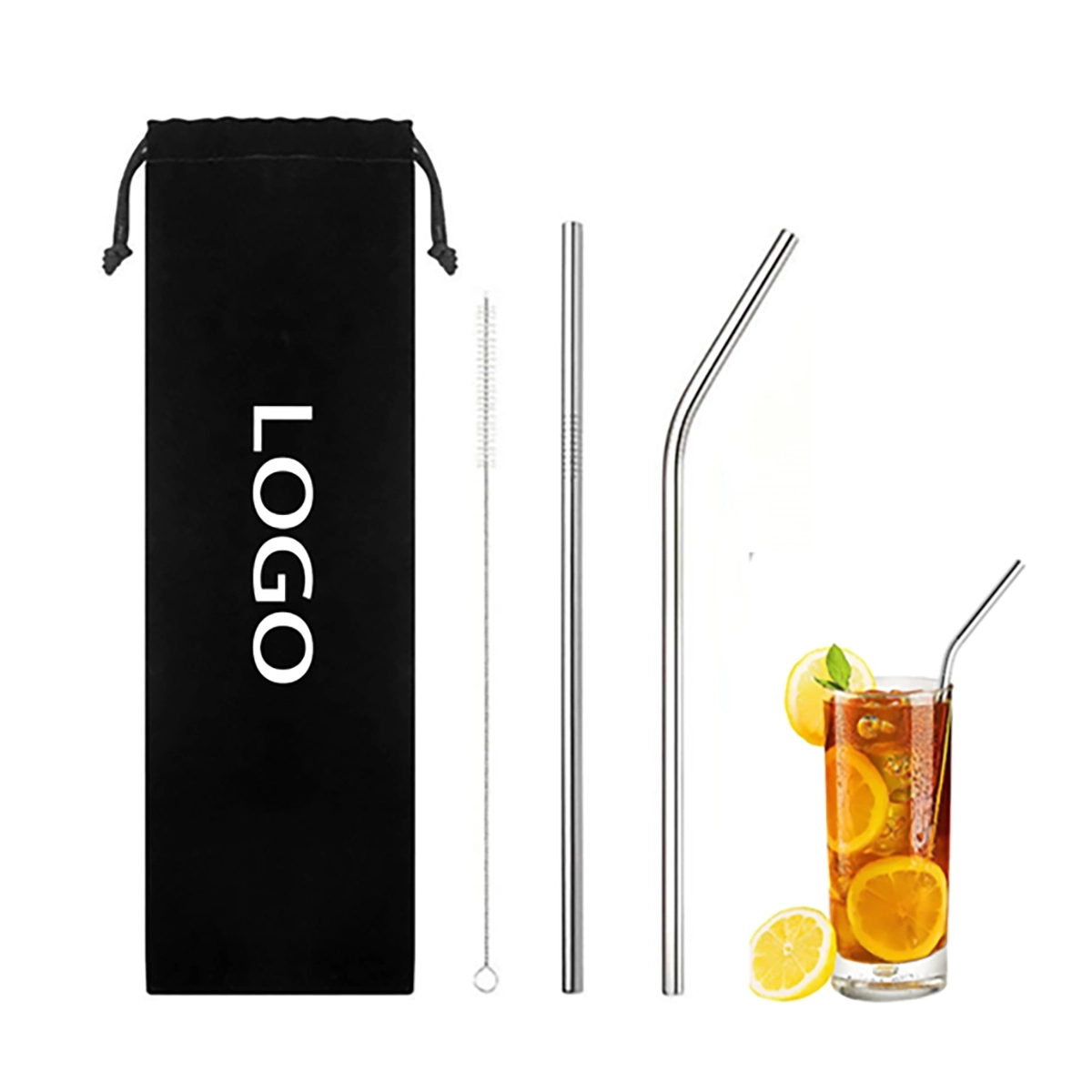 Reusable Metal Drinking Straw Set 2