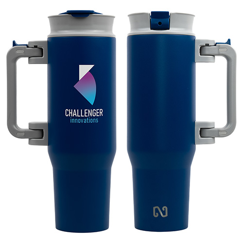 NAYAD® Genesis 40 oz Stainless Steel Double-Wall Vacuum Insulated Mug with Foldable Handle 1