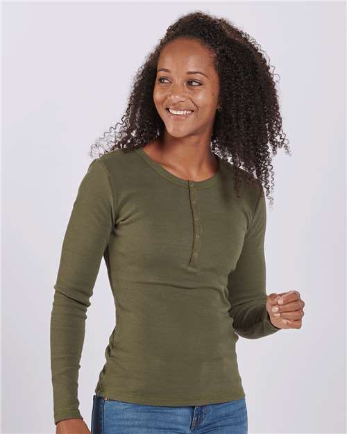Women's Harper Long Sleeve Henley - BW2402 29