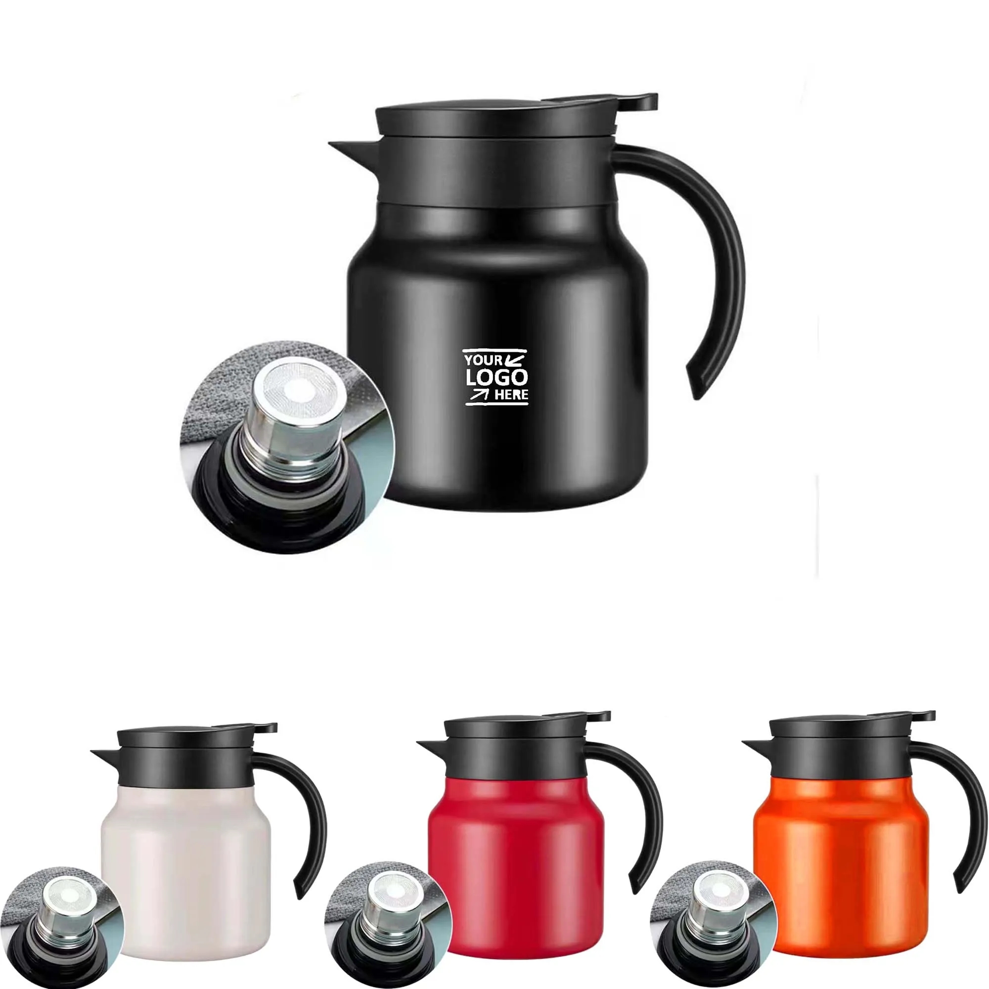 MOQ10 Double Wall Insulated Stainless Steel Coffee Press Mak 4