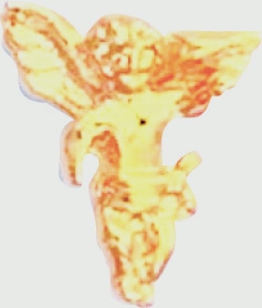 Bright Gold Angel Service Lapel Pin