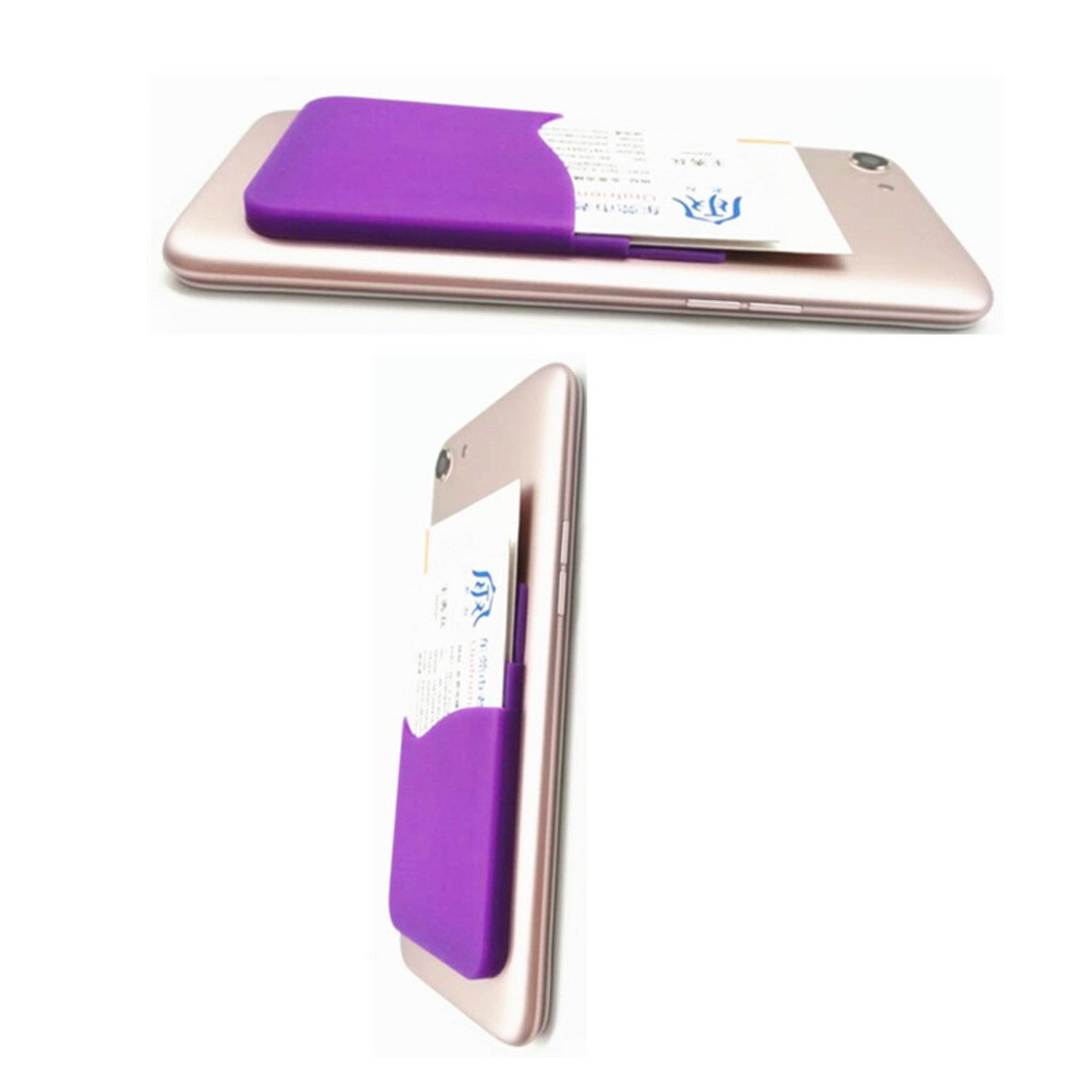 Silicone Phone Wallet With Double Pocket Holder 2
