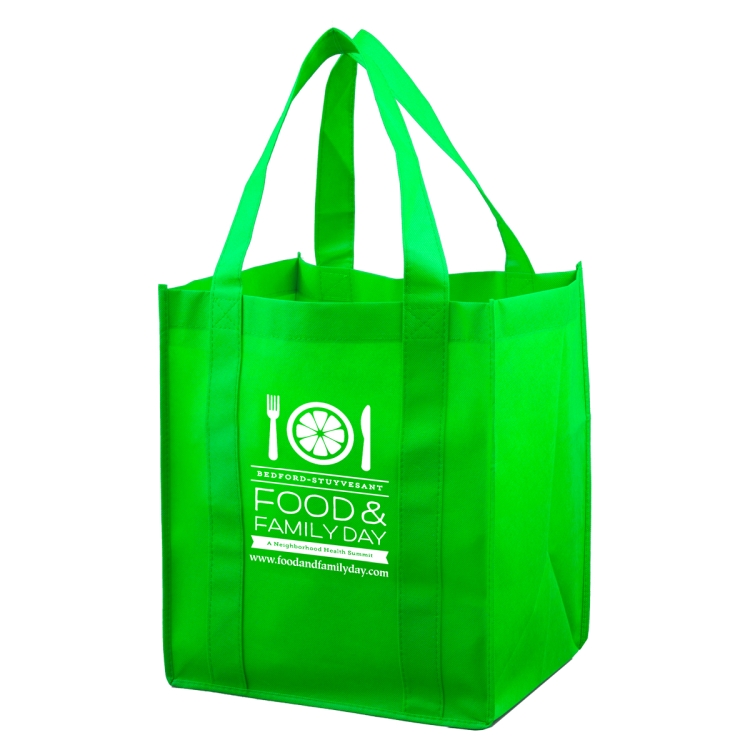 13"W x 15"H x 10"Gusset -"SUPER MEGA" Grocery Shopping Tote Bag 43