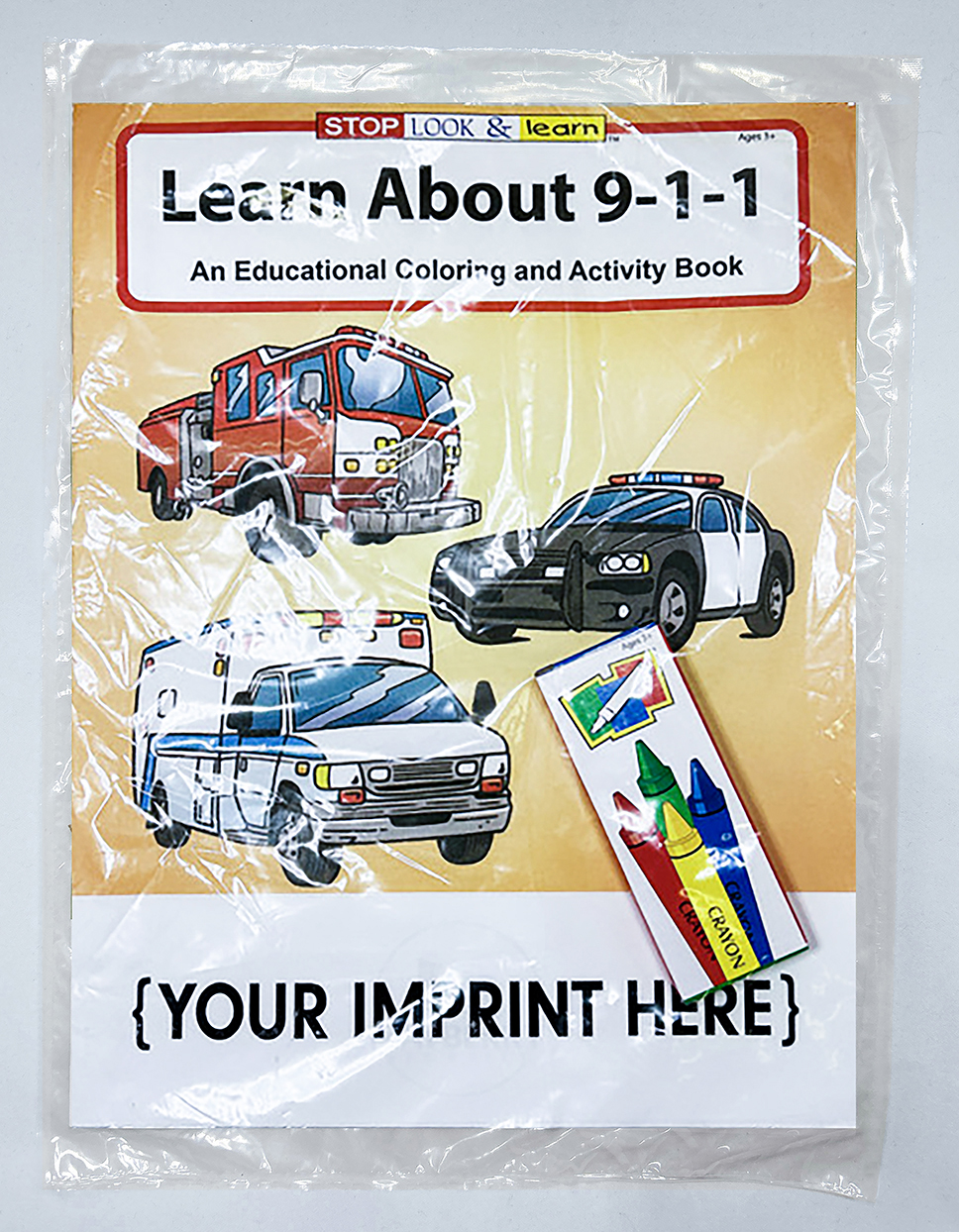 COLORING SET - Learn About 911 Coloring Book Fun Pack 3