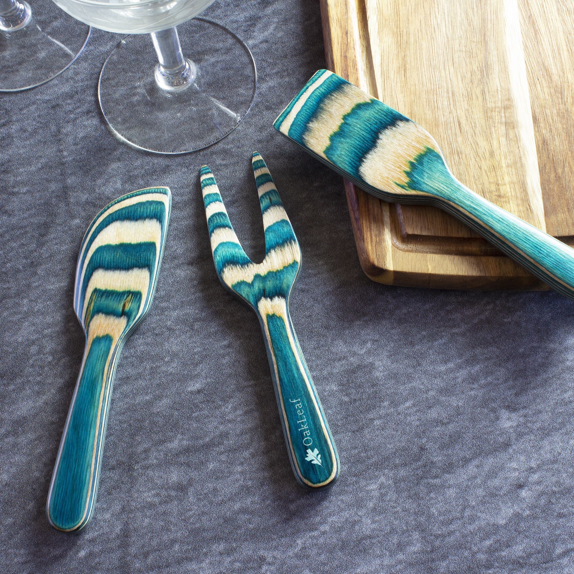 Baltique® Mykonos 3-Piece Cheese Tool Set 1