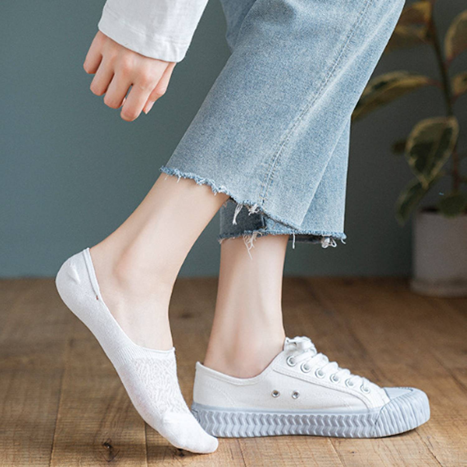 Women's No-Show Cotton Socks 3
