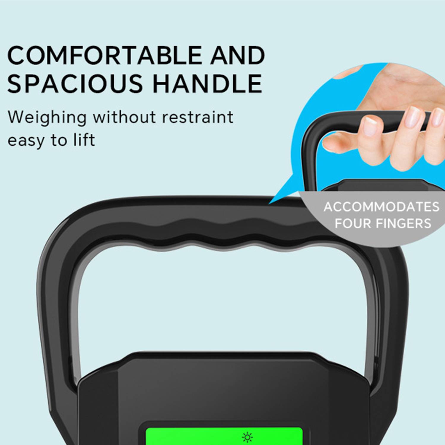 Digital Hanging Scale 132lb/60kg Fishing Luggage Weighing 3