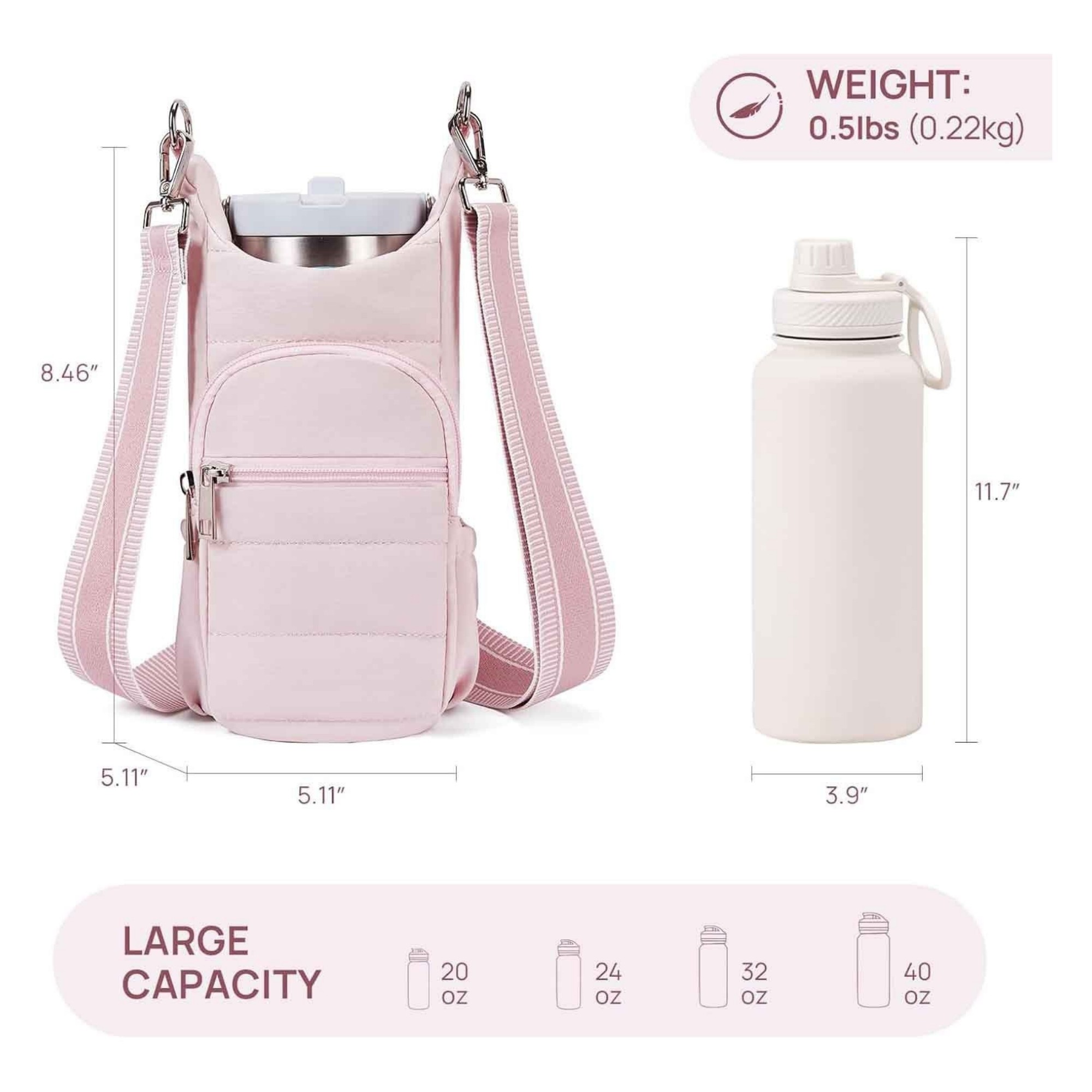 Water Bottle Holder With Strap 2