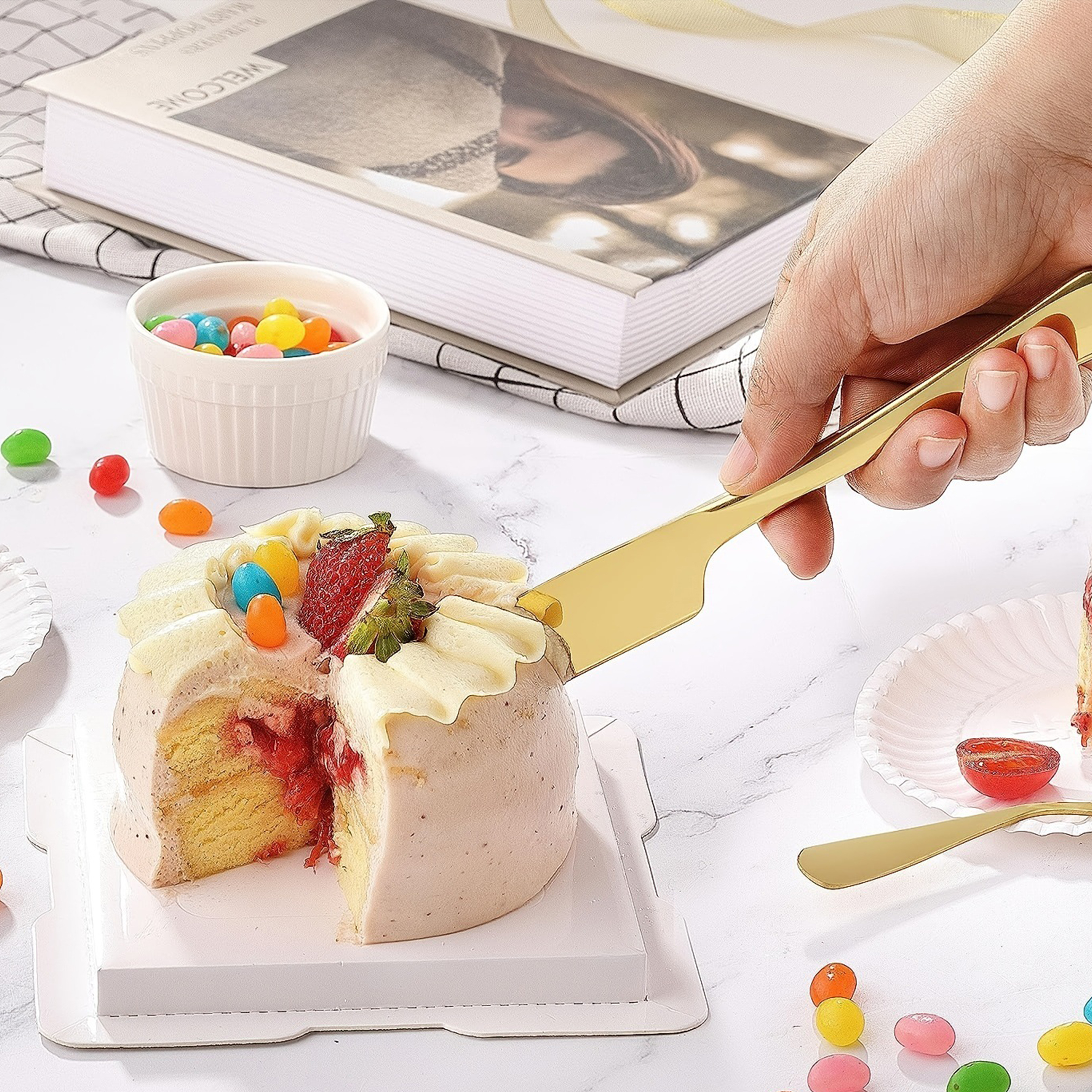 Stainless Steel Cake Knife And Shovel Set 5