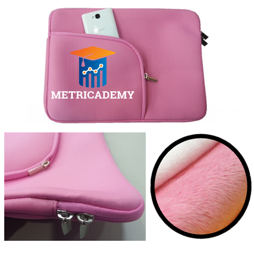 Laptop Sleeve with Zipper and Small Zipped Pocket - Neoprene 2