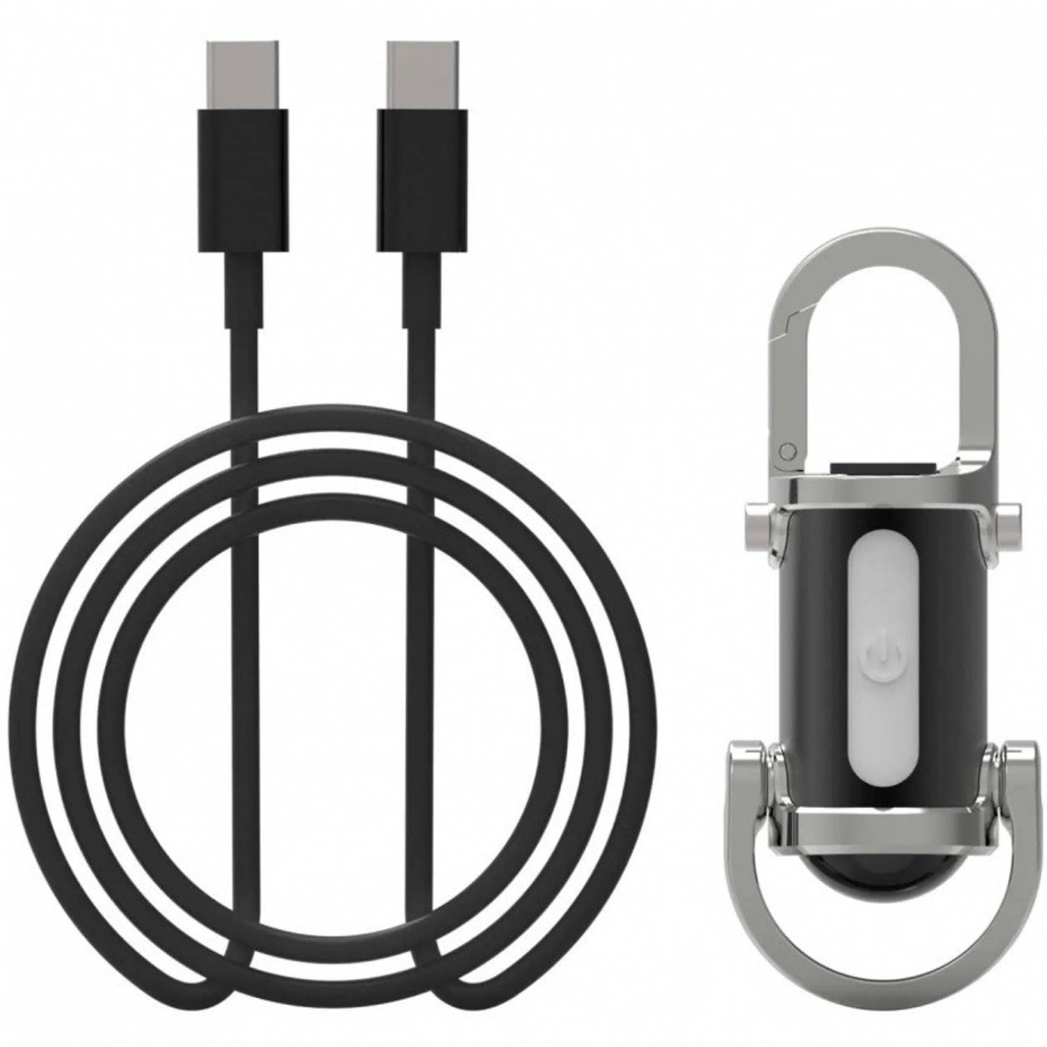 Mini Rechargeable Flashlight Keychain w/ Hook 8