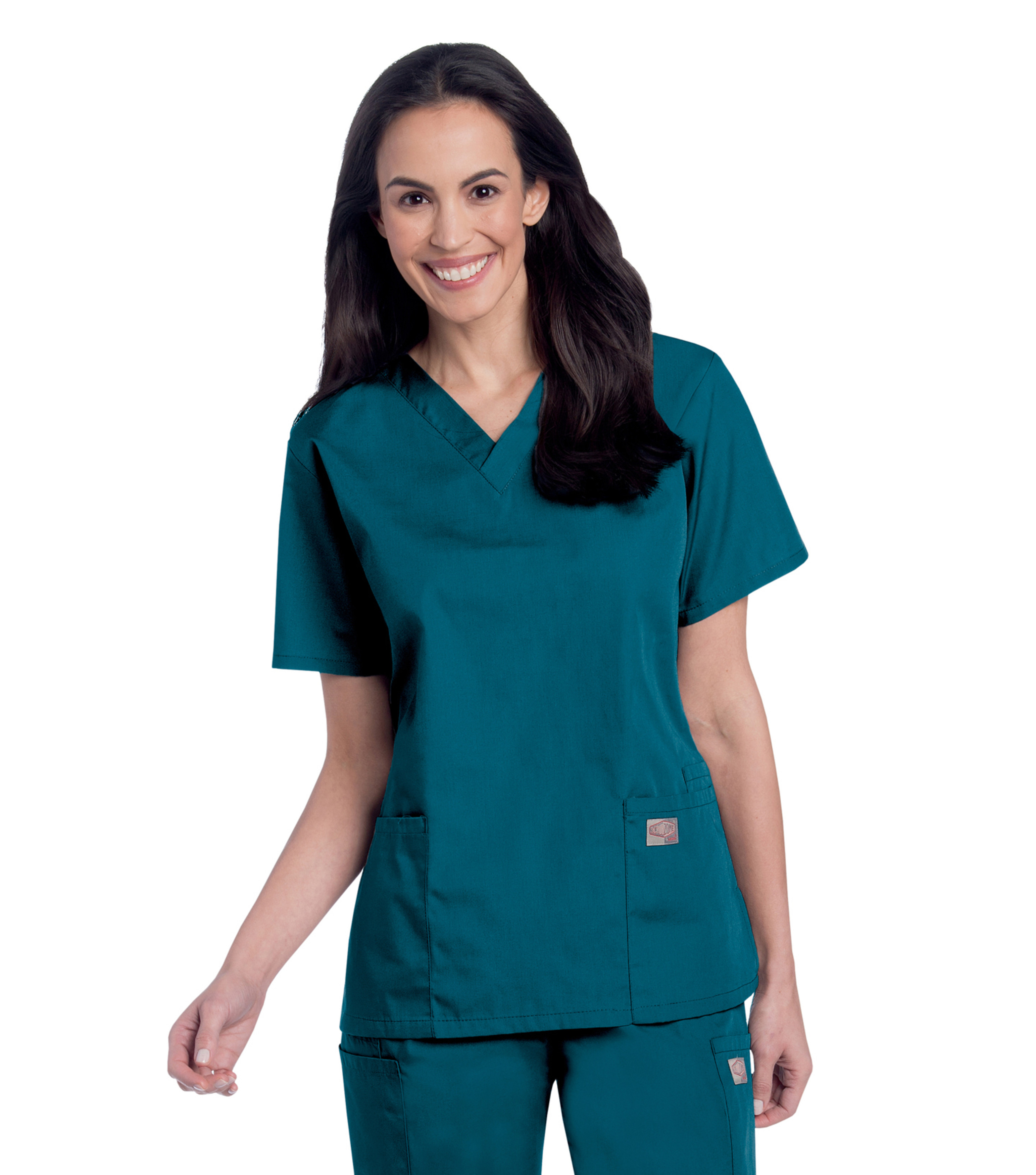 Landau - ScrubZone - Women's Three-Pocket Clean Back V-Neck Top 14