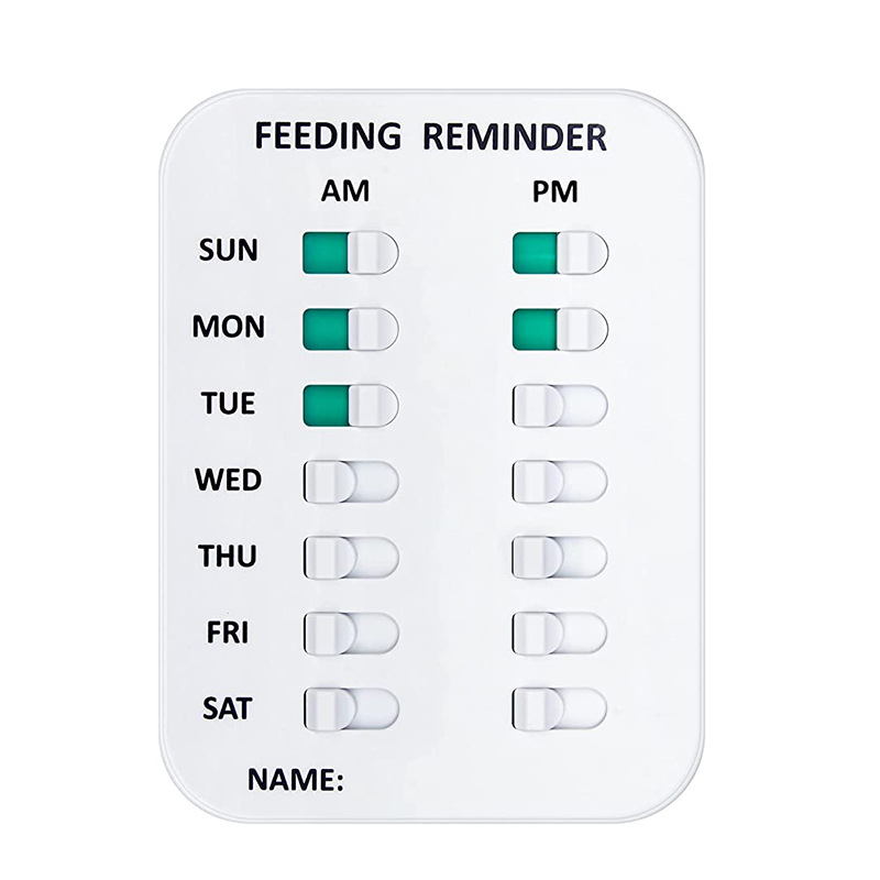 Pet Dog Feeding Reminder Twice a Day with Magnet 2