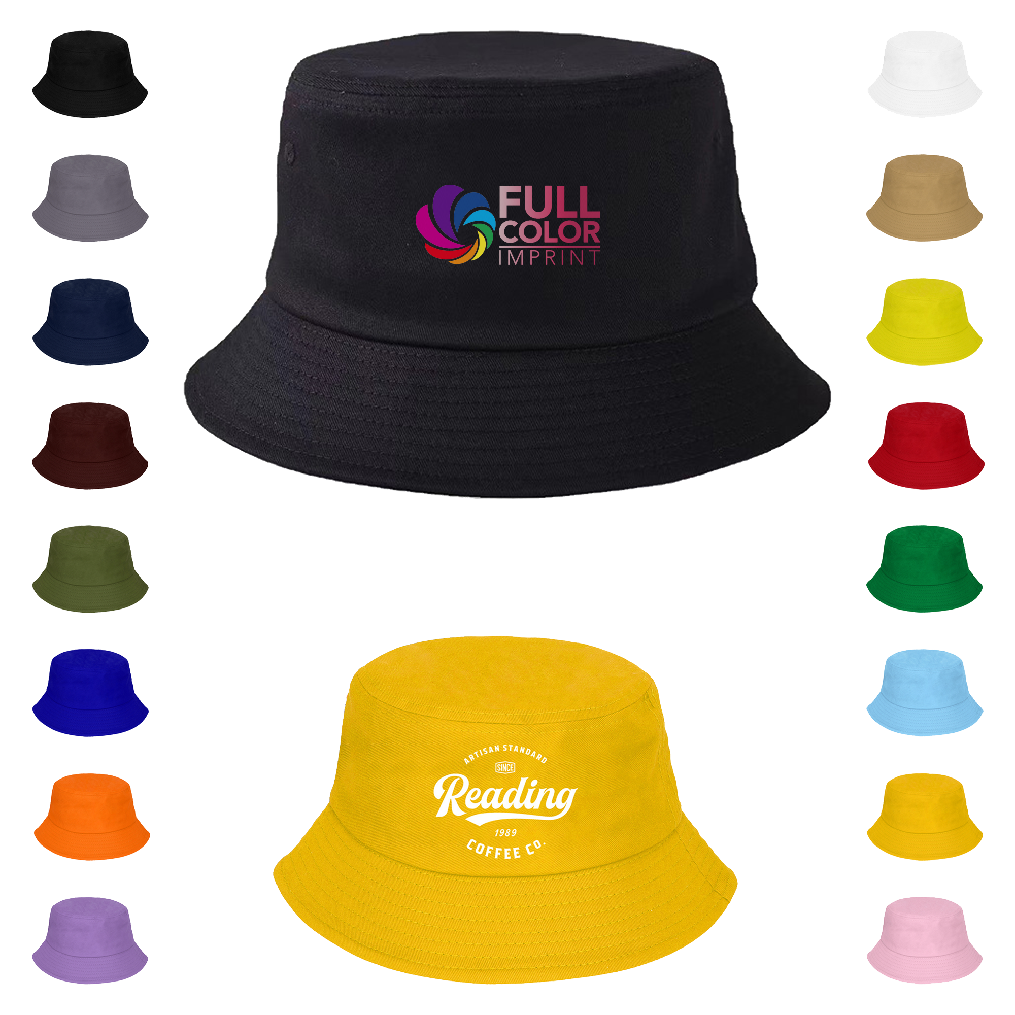 MOQ 30pcs Foldable Twill Bucket Hat 3