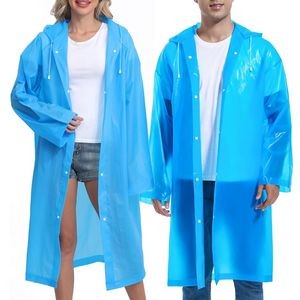 Adult Reusable EVA Raincoat With Snap Buttons 5