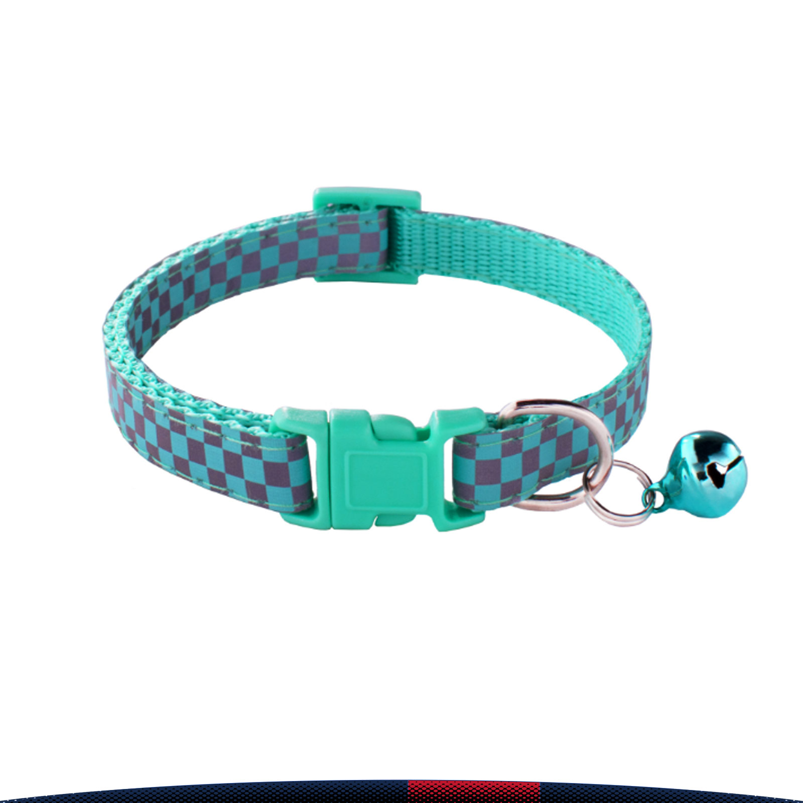 Wagglo Reflective Checkerboard Pet Collar 15