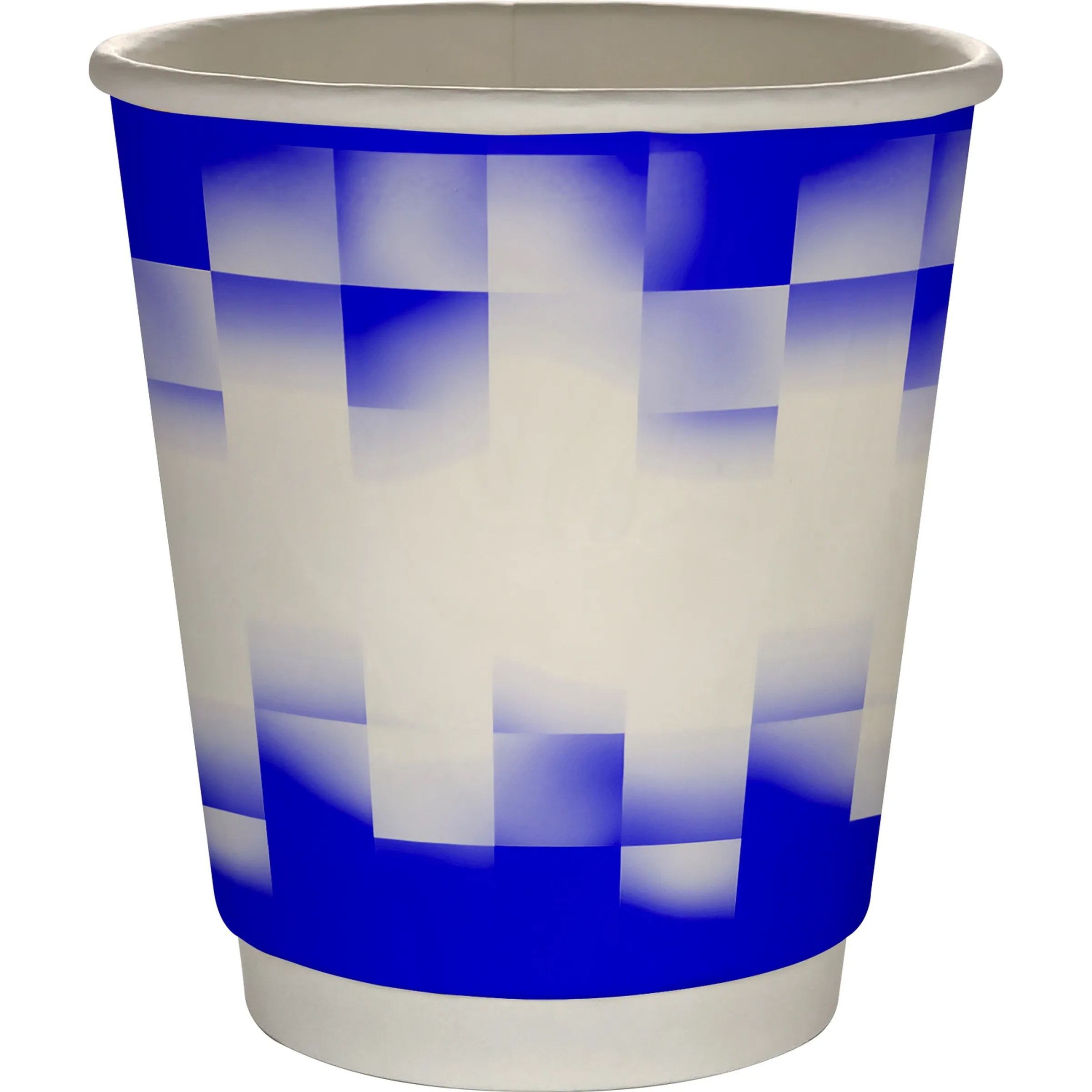 10 oz Full Color Shaded Checkers Insulated Paper Cup 7