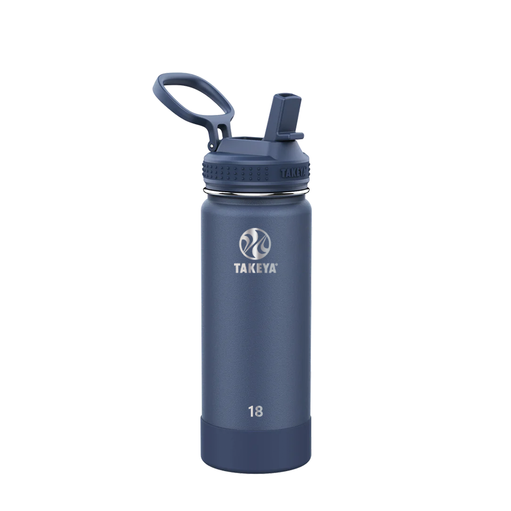 Takeya 18 Oz. Actives Water Bottle W/ Straw Lid 1