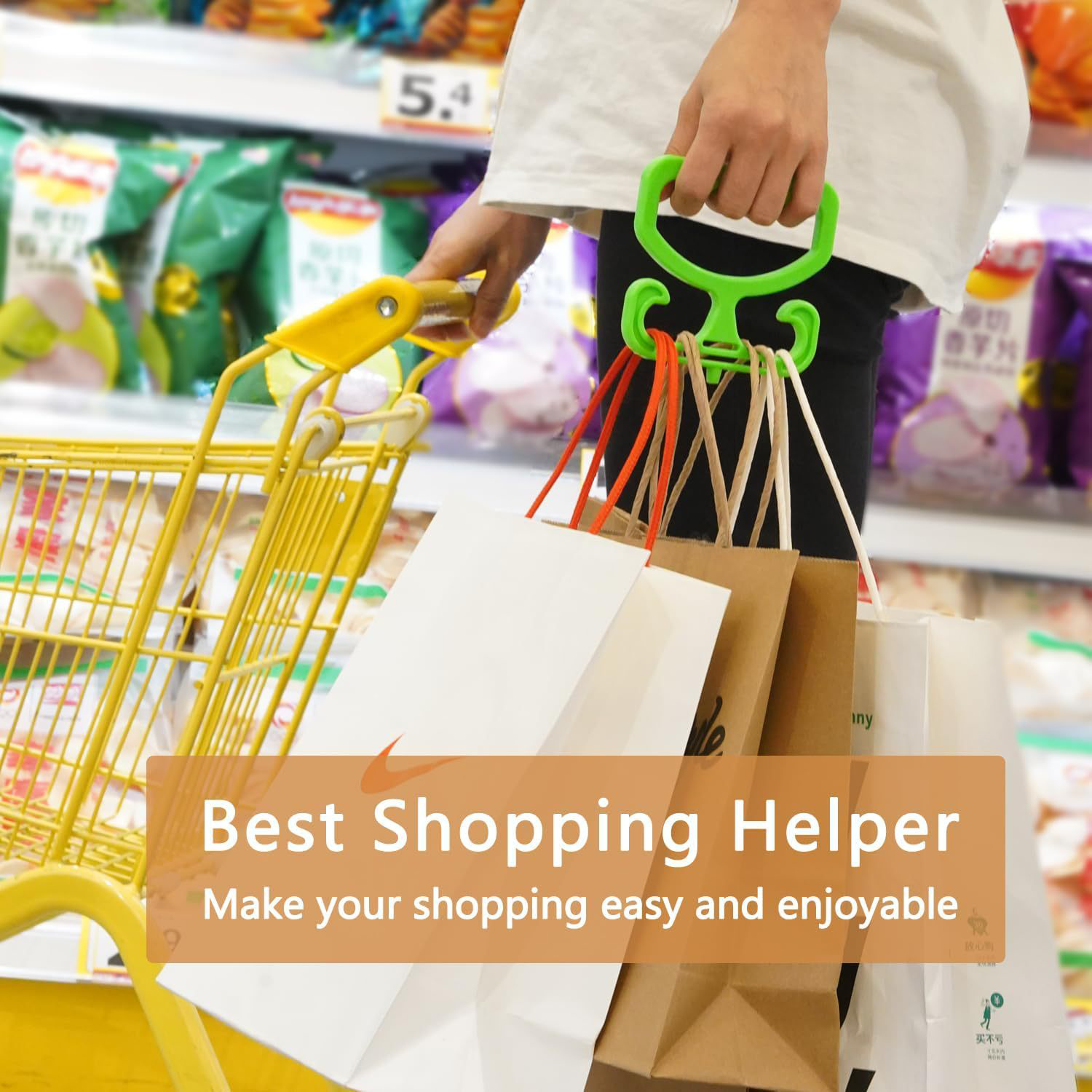 Multipurpose Grocery Shopping Bag Carrier Handle Holder 13