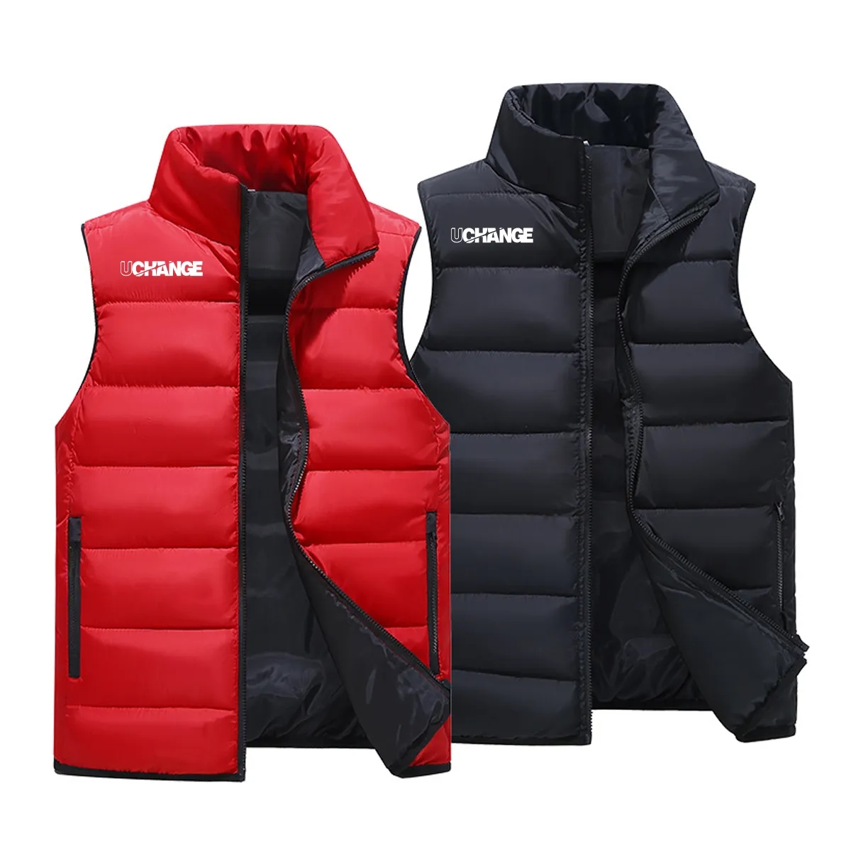 Insulated Puffer Vest With Zip Pockets 3