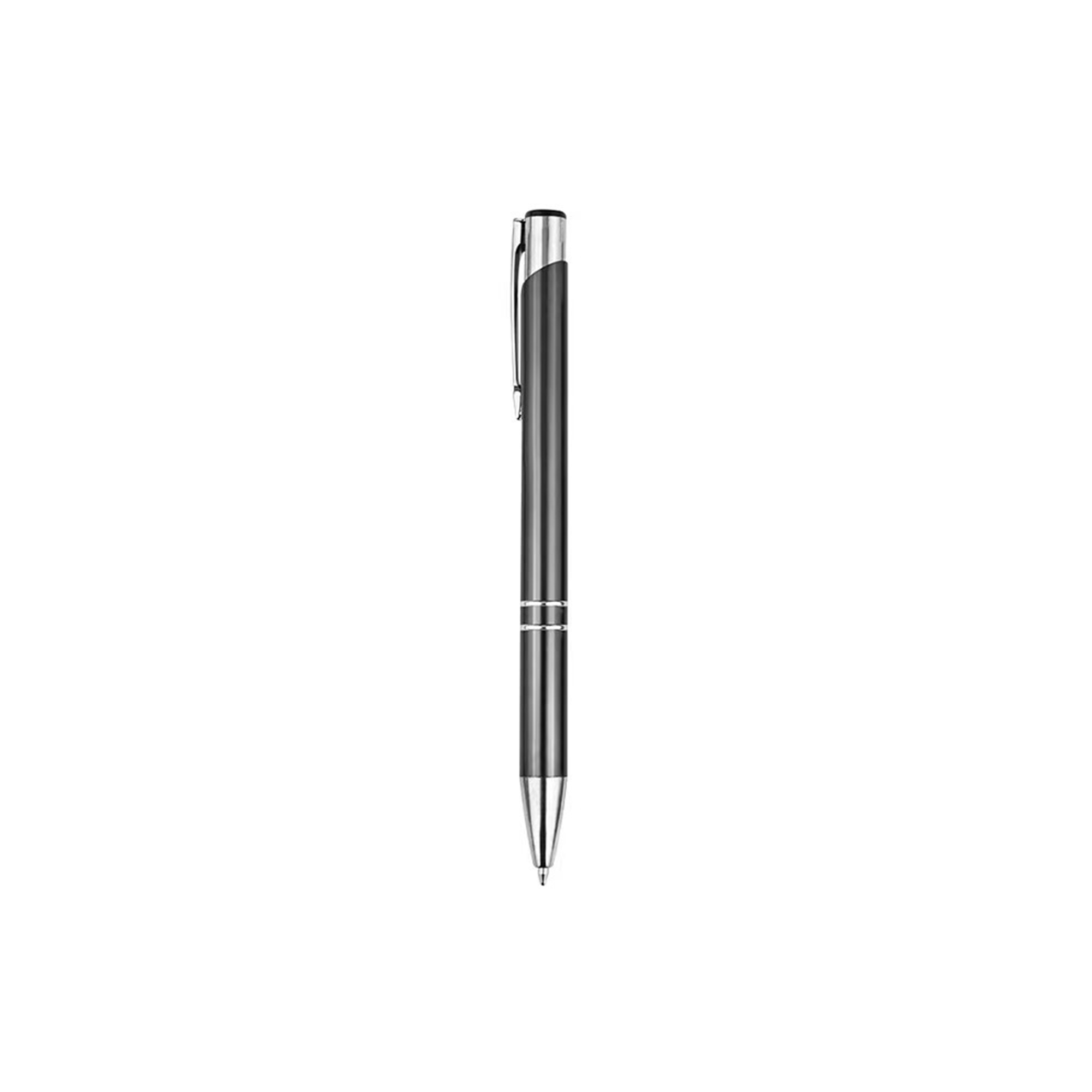 Metal Click Action Ballpoint Pen With Refill 9