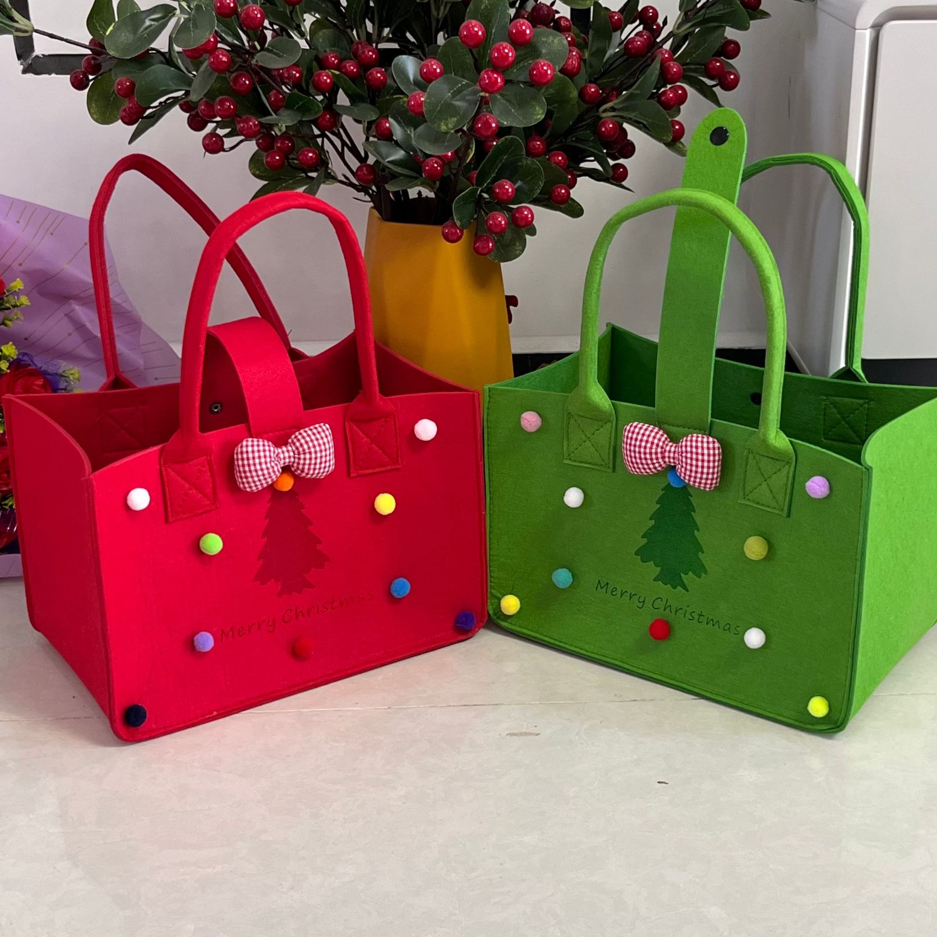 Felt Tote Bag, custom tote bag with logo imprint 1