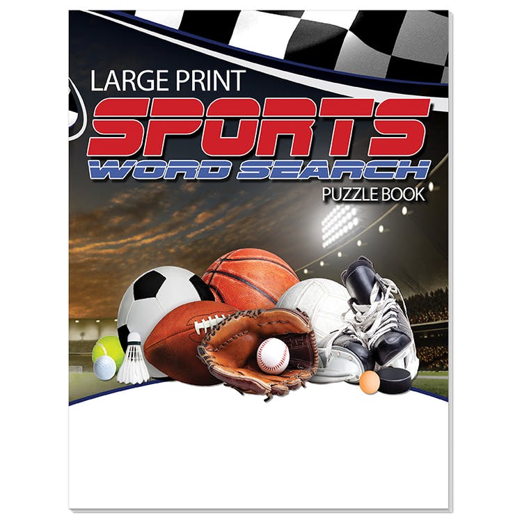 Sports Word Search Books - 32 Page Large Print 2