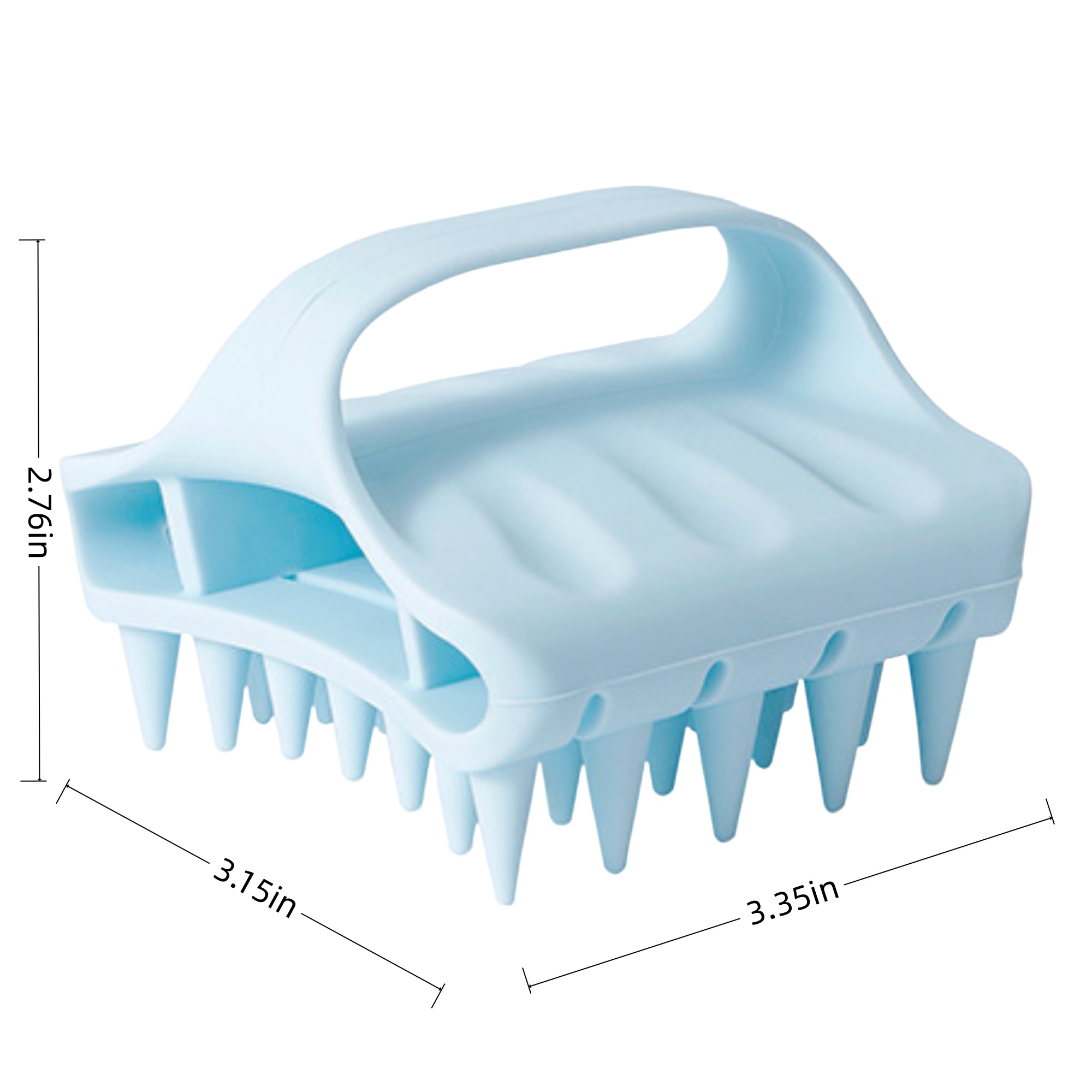 Soft Silicone Scalp Massager Brush For Hair Care Wellness 1