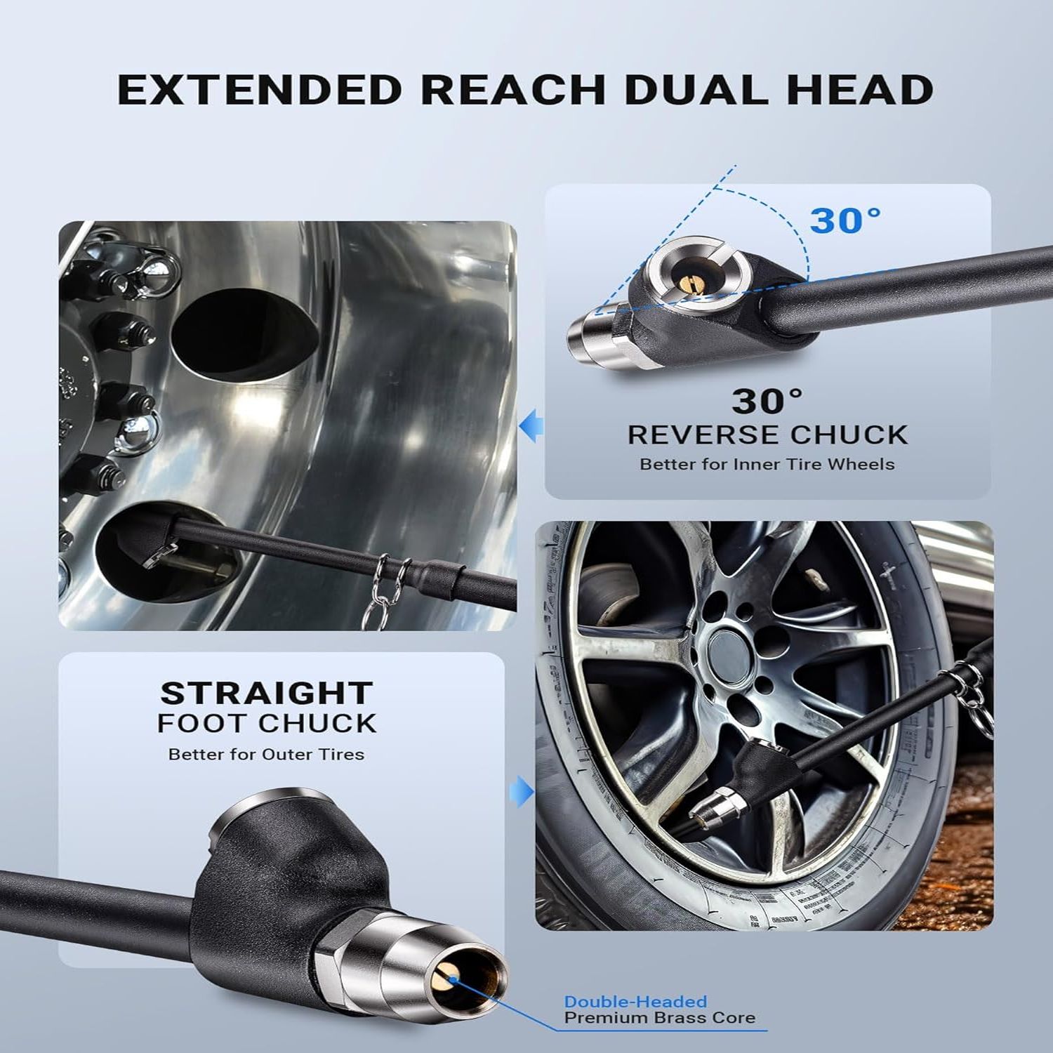 14" Dual Head Tire Pressure Gauge 3