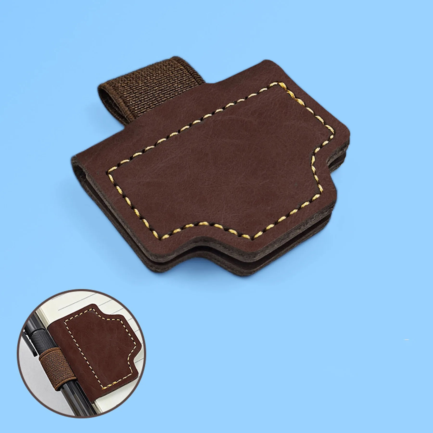 Reversible Magnetic Leather Bookmark 3