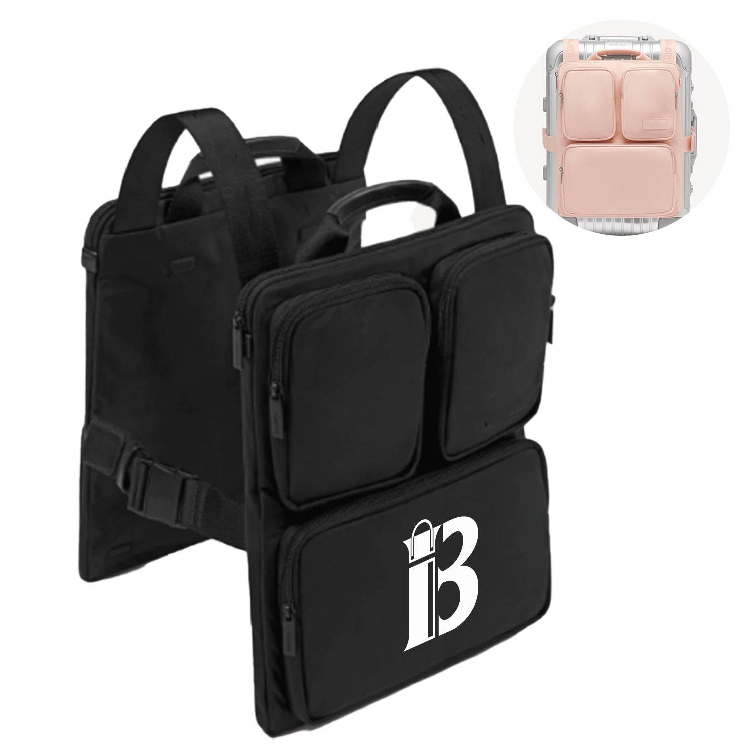 Over Luggage Organizer w/ Storage Pockets 2