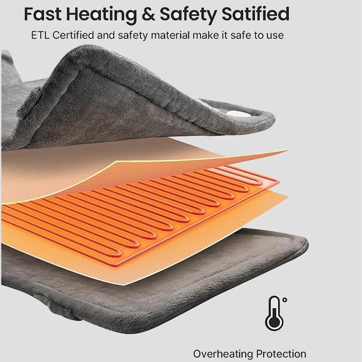 Shoulder And Neck Heating Pad Fast-Heat Heated Warmer 7