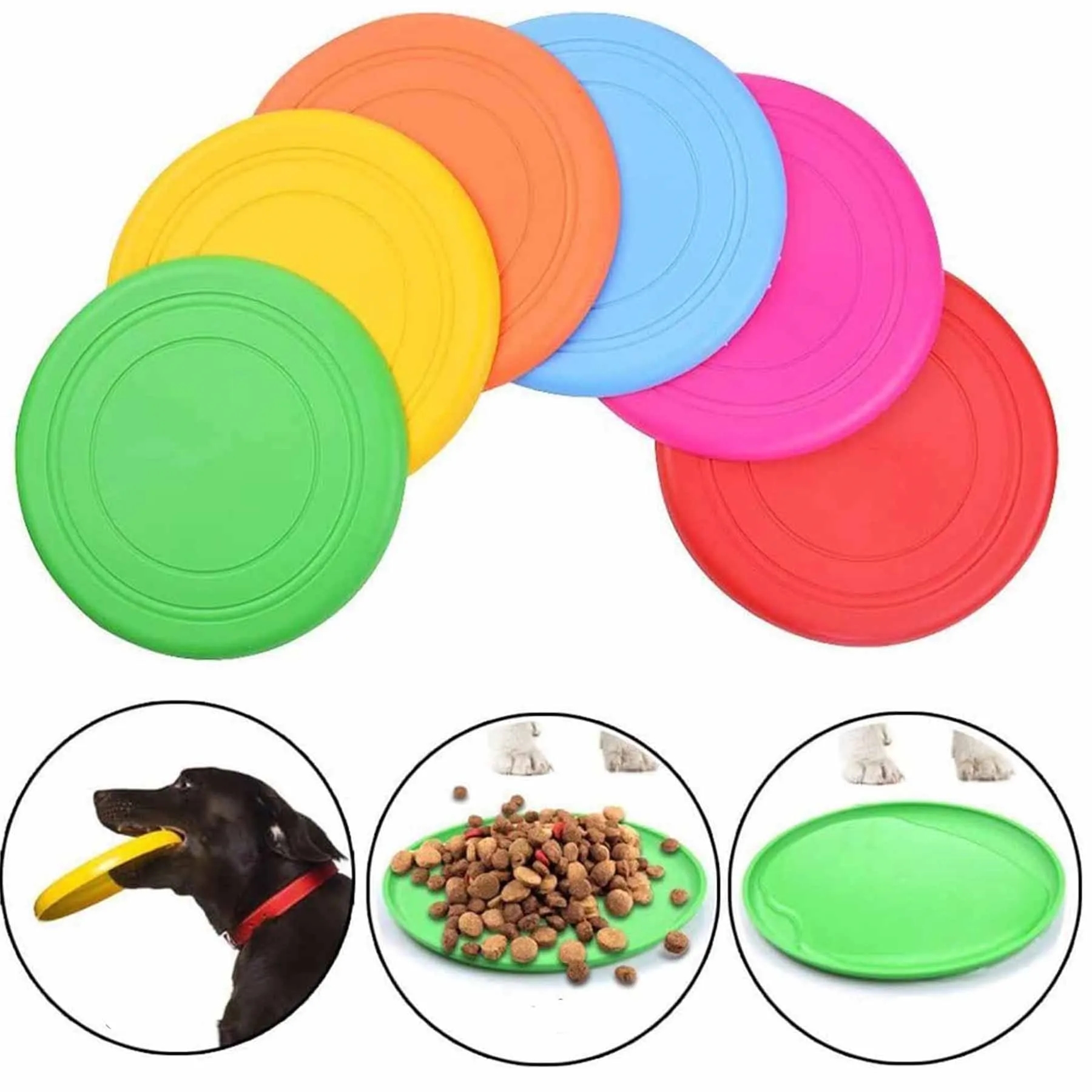 Dog Interactive Floating Flying Disc Pet bowl Chew Toys 1
