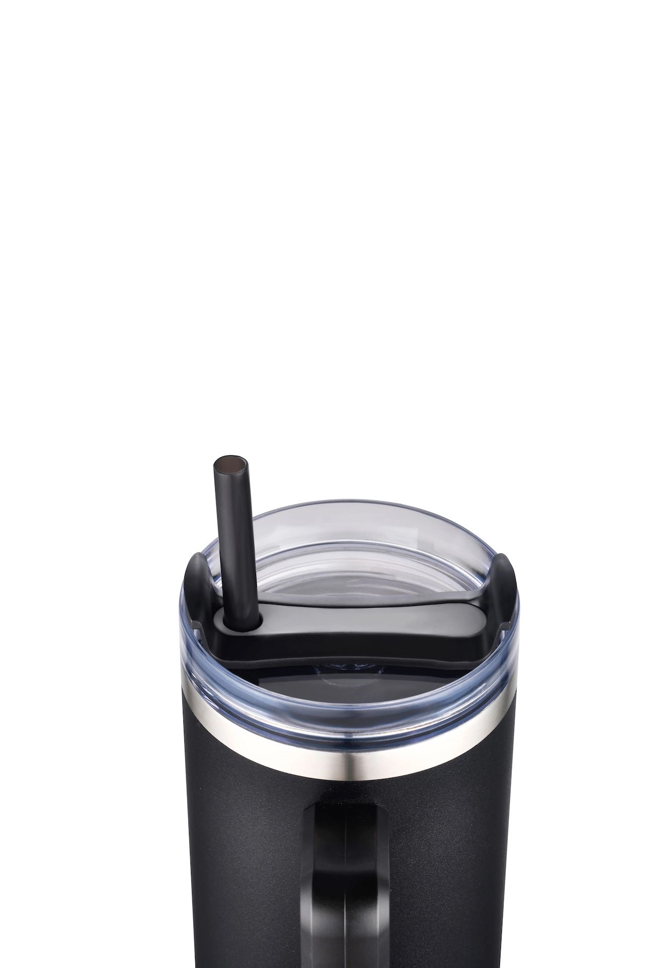 40oz Stainless Travel Mug w/ Handle and Straw 23