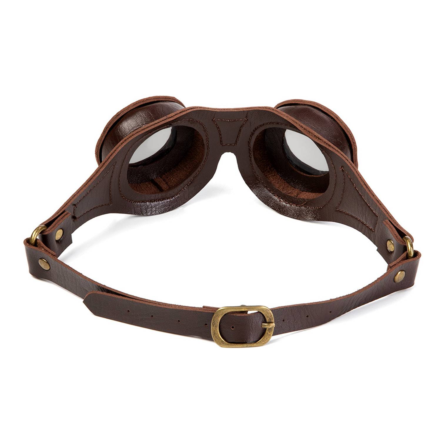 Faux Leathe Gothic Motorcycle Eye Protection Glasses 6