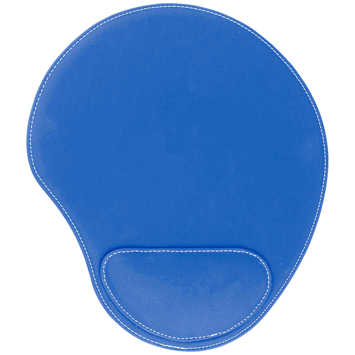 Blue/Silver Leatherette Mouse Pad 3
