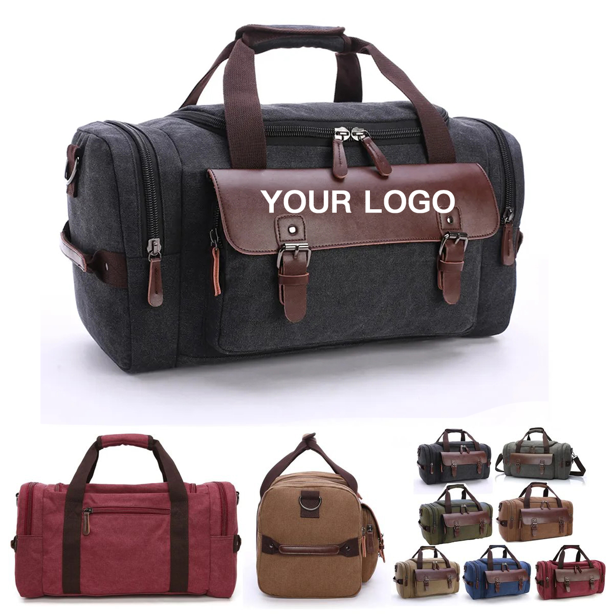 Vintage Canvas Travel Bag With Spacious Compartments 2