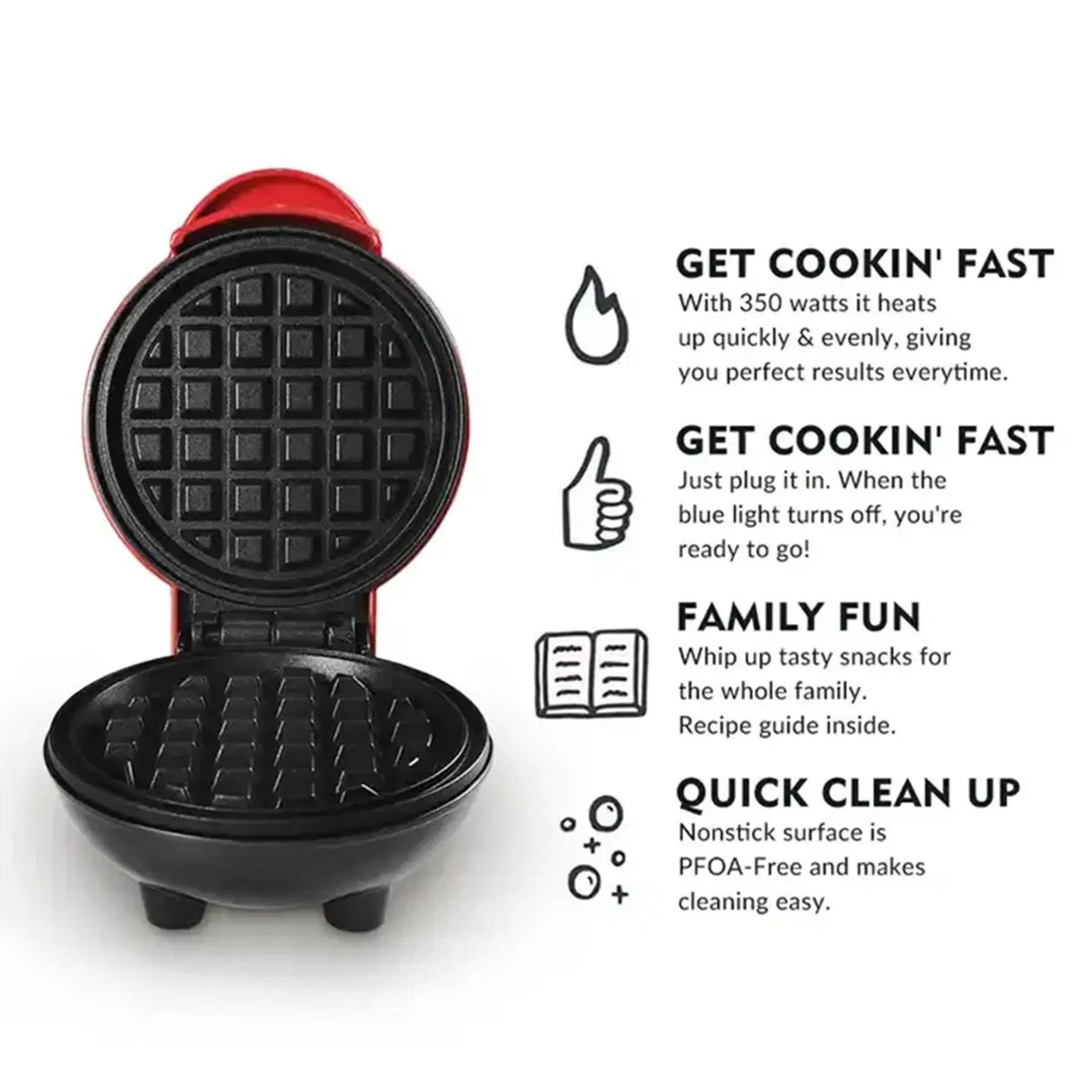 Waffle Cake Pancake Making Machine Cooking Appliance 5