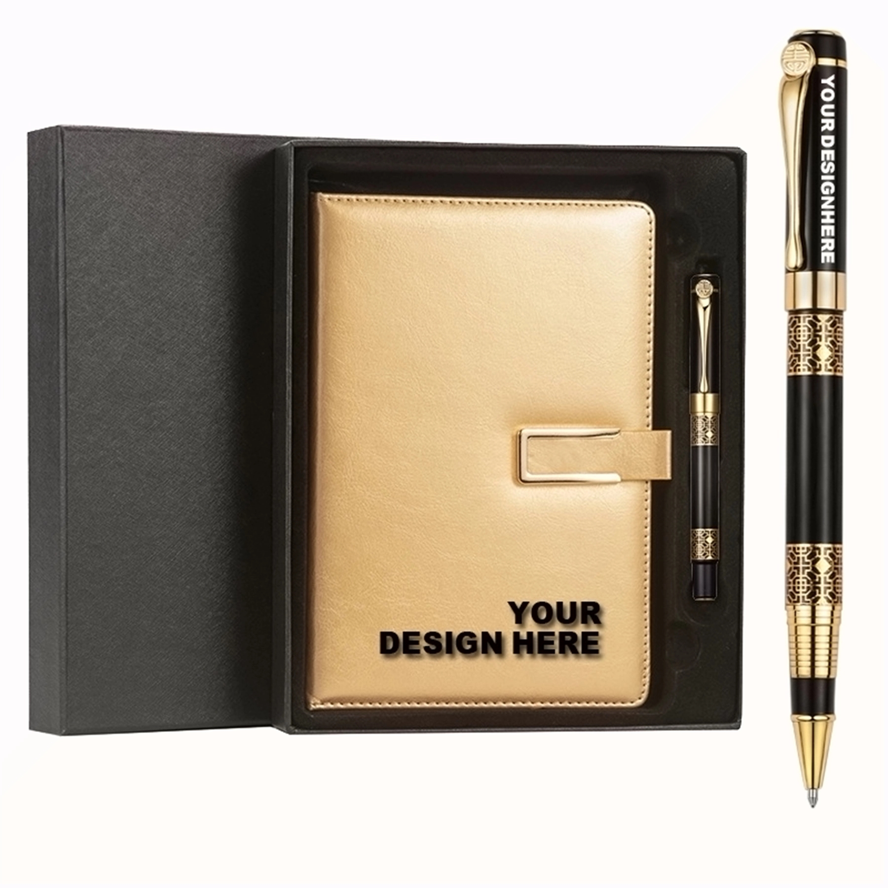 Notebook Set With Metal Ballpoint Pen 3