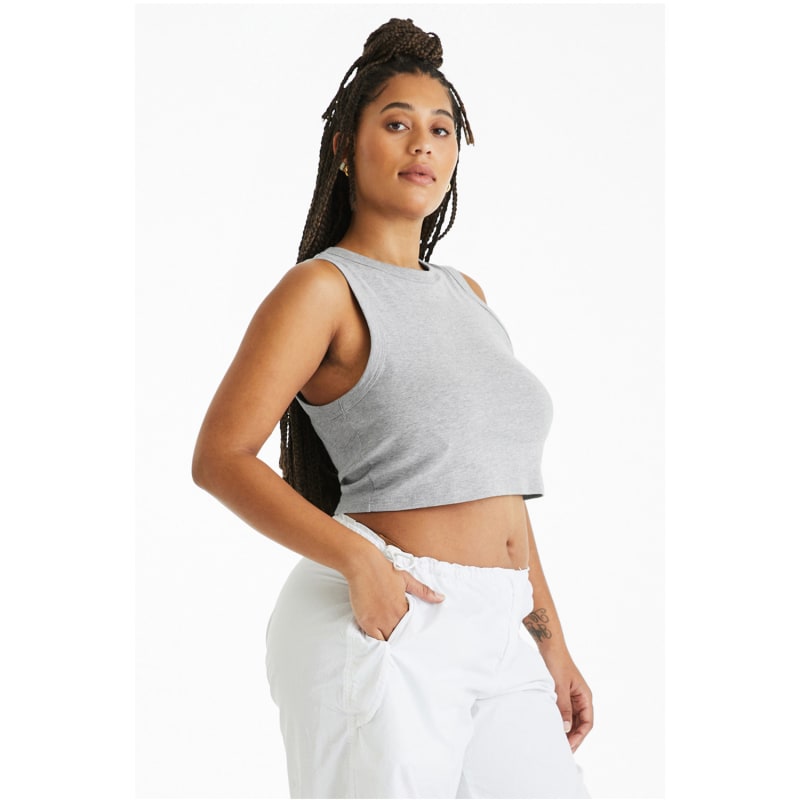 Bella + Canvas Ladies' Micro Rib Muscle Crop Tank 18