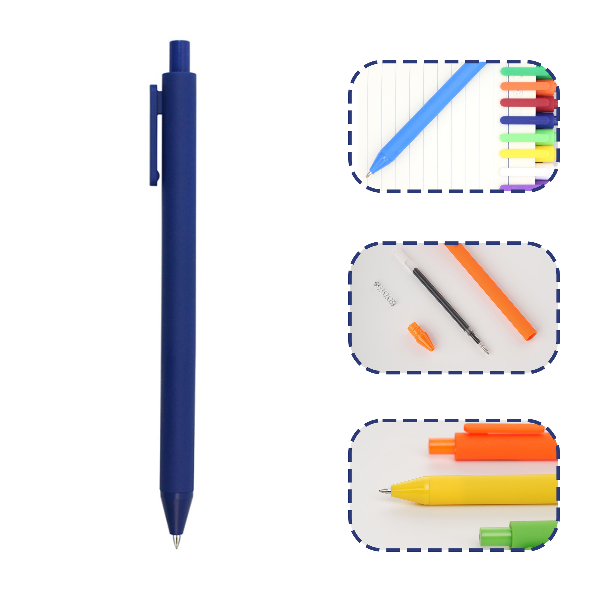 Promotional Push Action Colour Neutral Pen 4