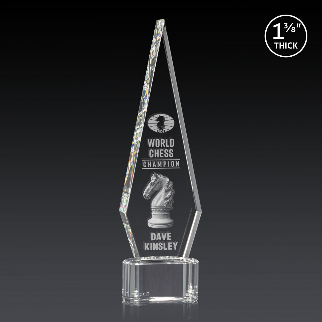 Springfield 3D Award on Paragon Base - Clear 1
