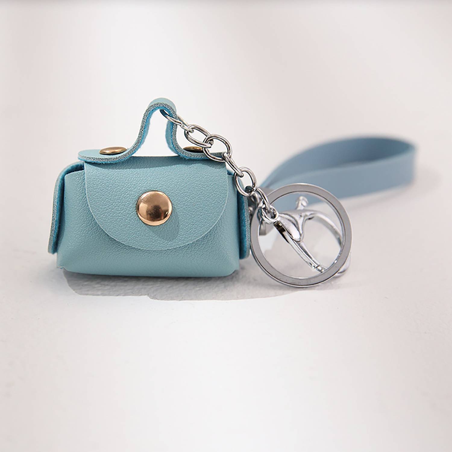 Mini Pu Leather Coin Purse Keychain Pendant 7