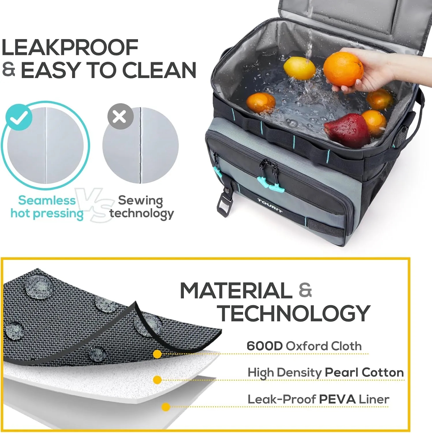 Collapsible Cooler Trolley Bag with Wheels 5