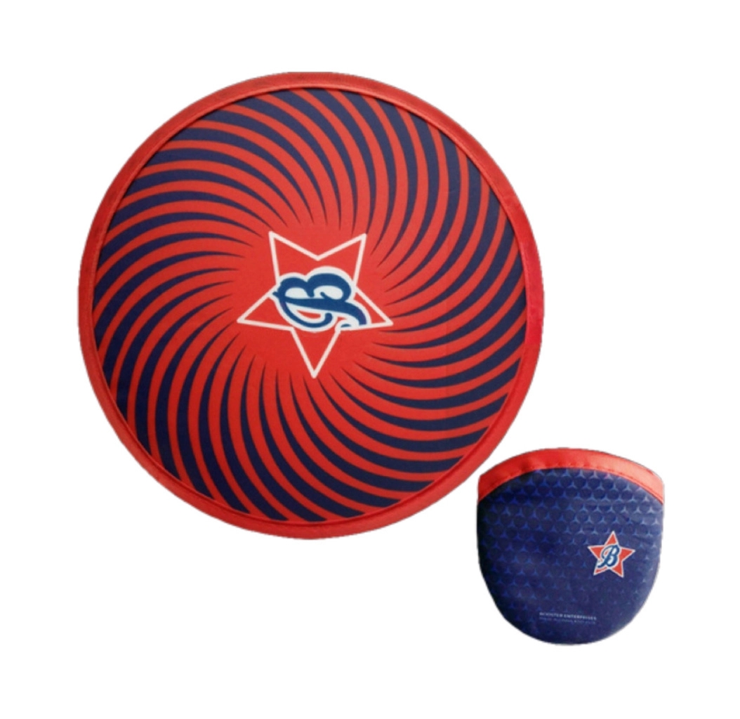 Foldable Nylon Disc Fan with Pouch 1