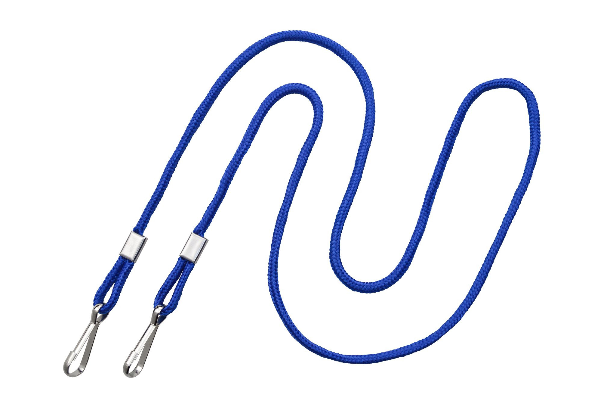 1/8" Blank Double Ended Lanyard w/Swivel Hook (Royal Blue) 1