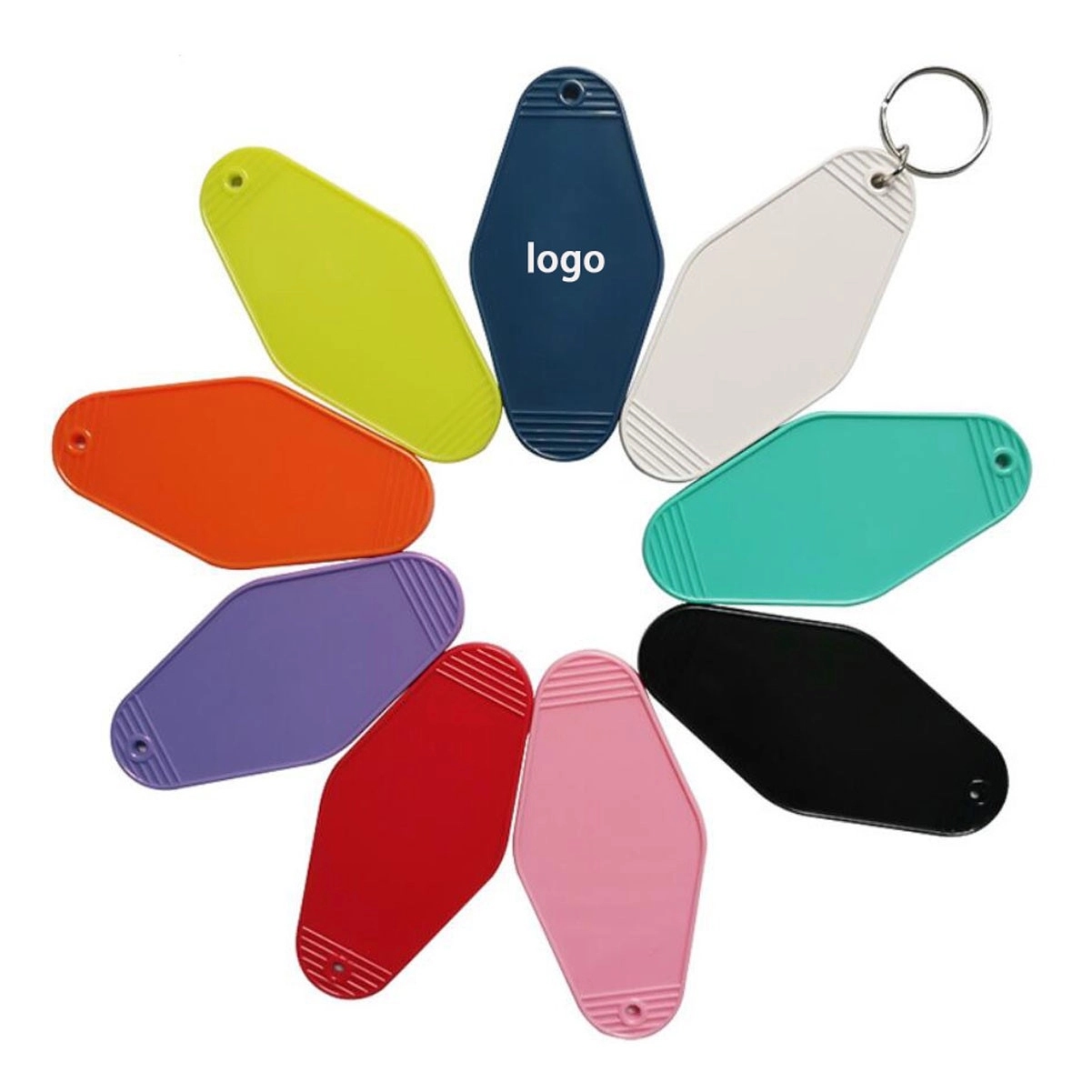 Rhombus Shape Motel Keychain 2